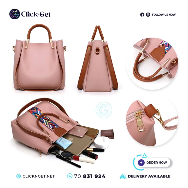 4-in-1 bag set in rose